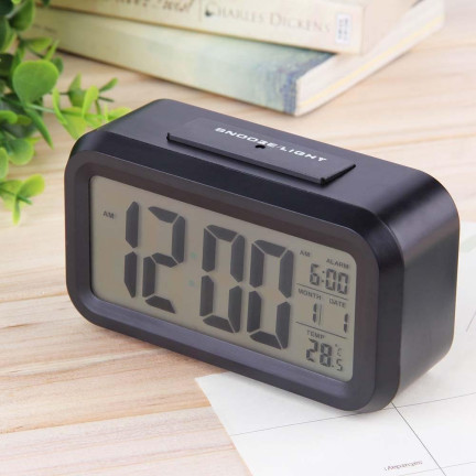 AP29 BUDZIK CYFROWY ZEGAR DUŻY LCD TERMOMETR KALENDARZ NA BIURKO DRZEMKA