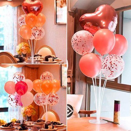 TG71474 STOJAK NA BALONY 7SZT NA 7 BALONÓW STELAŻ PATYCZKI IMPREZY URODZINY