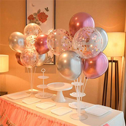 TG71474 STOJAK NA BALONY 7SZT NA 7 BALONÓW STELAŻ PATYCZKI IMPREZY URODZINY