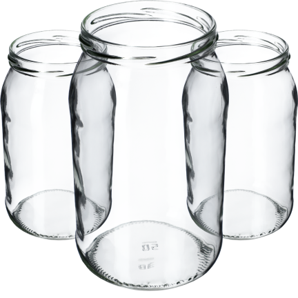 PAC900/82-1 SŁOIK SŁOIKI SZKLANE 900 ml na PRZETWORY OGÓRKI MIÓD NALEWKI SOSY