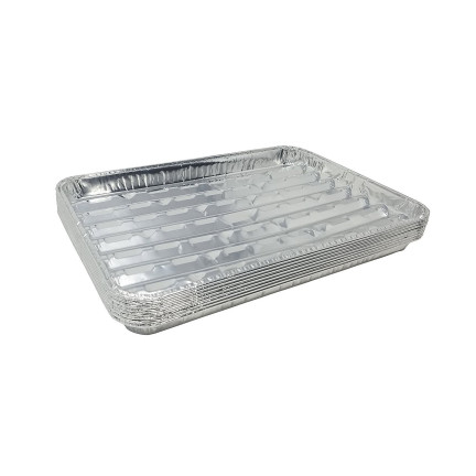AMS0256 TACKI NA GRILL DO GRILLOWANIA SMAŻENIA ALUMINIOWE 5SZT. 18x11CM TACKA