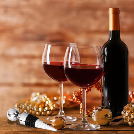 IM017 ZATYCZKA KOREK DO BUTELKI WINA BUTELEK PREMIUM WIELORAZOWY STAL DUŻY WINO