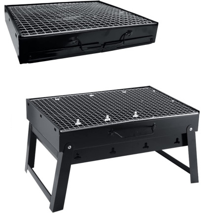 TG71421 Grill ogrodowy węglowy, przenośna składana walizka, gril turystyczny na kemping