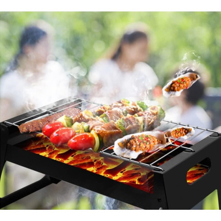 TG71420 GRILL SKŁADANY TURYSTYCZNY NA KEMPING BBQ PRZENOŚNY WĘGLOWY