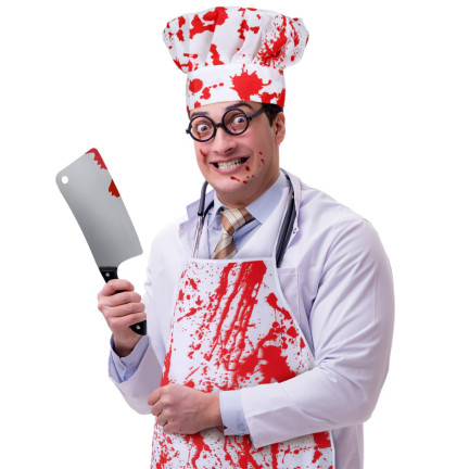 TG66293 TASAK KRWAWY NOŻ DEKORACJA HALLOWEEN DO KOSTIUMU