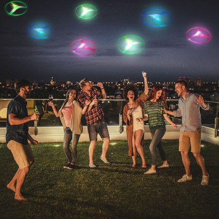 TG77580 LATAJĄCY DYSK WYRZUTNIA ŚMIGŁO ŚWIECĄCE RGB DUŻE HELIKOPTER