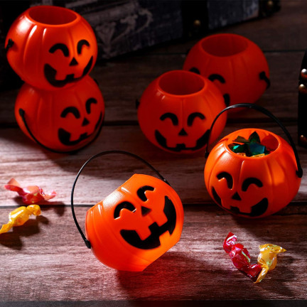 TG66295 WIADERKO POJEMNIK NA SŁODYCZE KUBEŁEK HALLOWEEN DYNIA