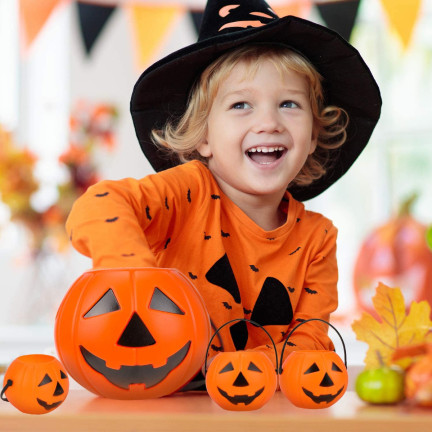 TG66295 WIADERKO POJEMNIK NA SŁODYCZE KUBEŁEK HALLOWEEN DYNIA