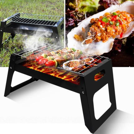 TG71420 GRILL SKŁADANY TURYSTYCZNY NA KEMPING BBQ PRZENOŚNY WĘGLOWY
