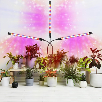 IM010 3 RAMIENNA LAMPA DO WZROSTU ROŚLIN DOŚWIETLANIA 60 LED TIMER + PILOT