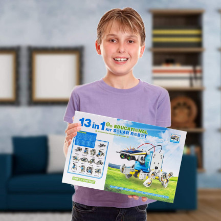 TG60702 ROBOT SOLARNY 13w1 POJAZDY SOLARNE ROBOTY KREATYWNY ZESTAW EDUKACYJNY