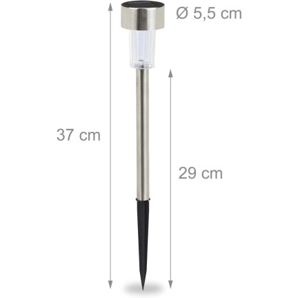 SOL0625 ogrodowa lampa solarna LED lampka lampy solarne ZE STALI NIERDZEWNEJ