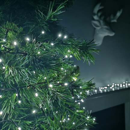 Lampki led 500l, zimne białe, choinkowe, świąteczne, wewnętrzne, zewnętrzne, 3+25m