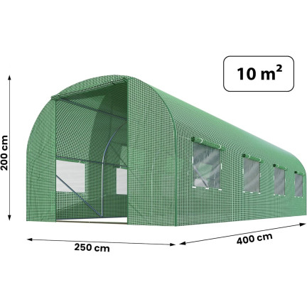 TG71371 FOLIA ZAMIENNA NA TUNEL FOLIOWY POSZYCIE SZKLARNIA ZIELONA 4X2,5M