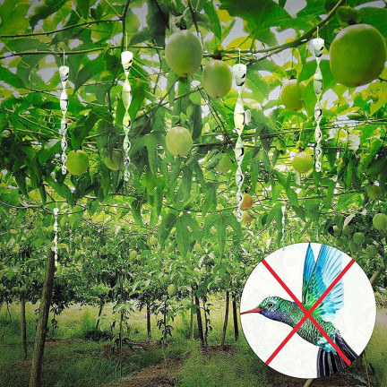 TG71385 ODSTRASZACZ PTAKÓW GOŁĘBI SZPAKÓW WRÓBLI TWISTER SPIRALNY WIRUJE 12SZT