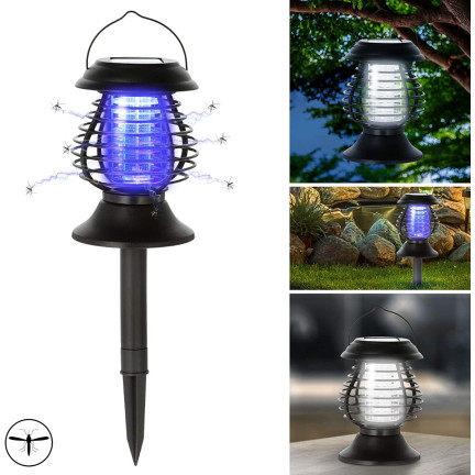 TG60451 Solarna lampa owadobójcza, UV na komary ćmy owady, przeciwko owadom