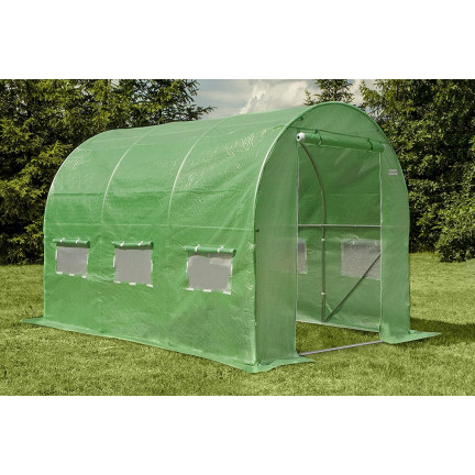 TUN5552 TUNEL FOLIOWY SZKLARNIA OGRODOWA 3x2m FOLIAK NAMIOT WARZYWA ROZSADY 6m2
