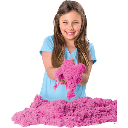TG60132-4 PIASEK KINETYCZNY MAGICZNY 1KG PIASKOLINA KOLOR RÓŻOWY