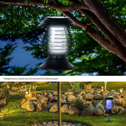 TG60451 Solarna lampa owadobójcza, UV na komary ćmy owady, przeciwko owadom