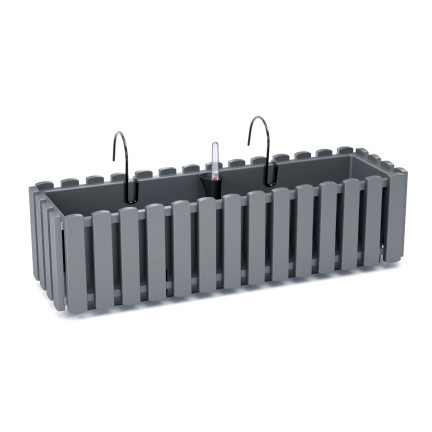 DDEF600W-405U SKRZYNKA BALKONOWA na balustradę DONICZKA 58cm Z UCHWYTAMI miernik wilgoci