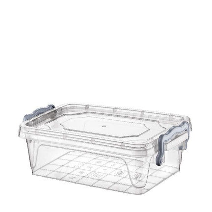 HOB021050 POJEMNIK LUNCHBOX DO ŻYWNOŚCI 0,6 Z KLIPSEM PUDEŁKO PROSTOKĄTNE do zmywarki