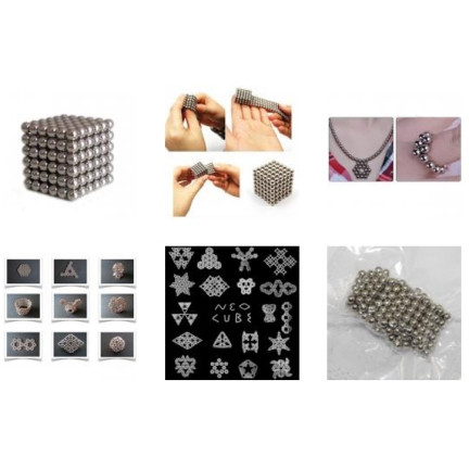KK89 KULKI KLOCKI MAGNETYCZNE NEOCUBE 216szt. 3mm
