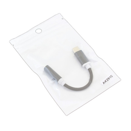 AK291C  Adapter Kabel USB-C do Gniazda Słuchawek mini Jack