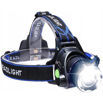 XA121 LATARKA CZOŁOWA LED ZOOM CREE XML T6 CZOŁÓWKA MOC akumulator + ładowarka