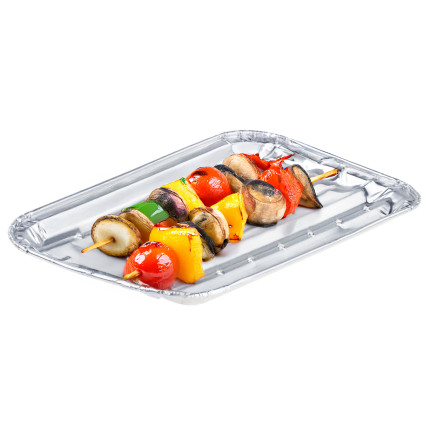 AMS0256 TACKI NA GRILL DO GRILLOWANIA SMAŻENIA ALUMINIOWE 5SZT. 18x11CM TACKA