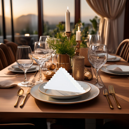ARP7621 KPL 200SZT. SERWETEK SERWETKI GASTRONOMICZNE BIAŁE ZĄBKOWANE