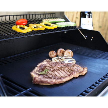 TD39 BBQ zestaw 10 mat grillowych, mata 40x33cm, maty na grilla do pieczenia wielorazowe