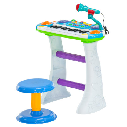 B15 ORGANKI NA STOJAKU Z MIKROFONEM +TABORET