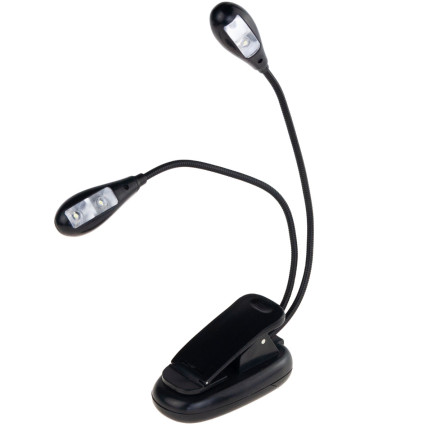 BB80 PODWÓJNA LAMPKA USB z KLIPSEM DO CZYTANIA PRACY
