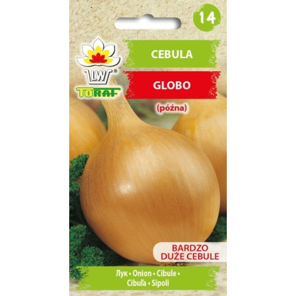 W1020 Cebula Globo, nasiona cebuli, bardzo późna duże cebule, sałatkowa 2g