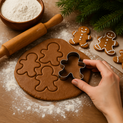 Foremki do ciastek, do wykrawania pierniczków, ciasteczkowy ludzik, zestaw 5szt.