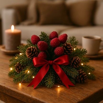 Wiązka sztucznych owoców, maliny, jeżyny, na piku, dekoracja do stroika, 12 owoców