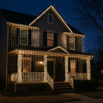 Lampki led 500l, ciepłe białe, choinkowe, świąteczne, wewnętrzne, zewnętrzne, 3+25m