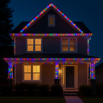Lampki led 500l, multikolor, choinkowe, świąteczne, zewnętrzne, wewnętrzne, 3+25m