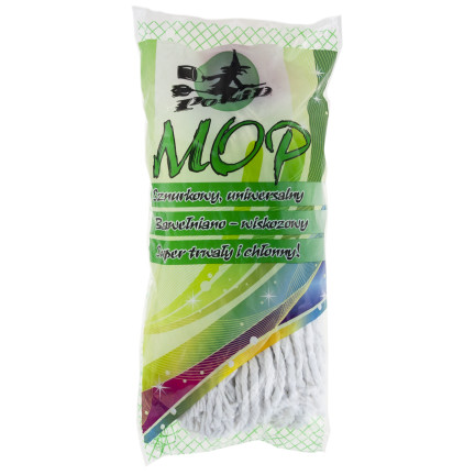 CHOM0032 MOP SZNURKOWY BAWEŁNIANY Z GWINTEM KOŃCÓWKA MOPA UNIWERSALNA