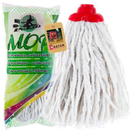CHOM0032 MOP SZNURKOWY BAWEŁNIANY Z GWINTEM KOŃCÓWKA MOPA UNIWERSALNA