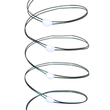 TG73524-1 LAMPKI CHOINKOWE ZIELONY DRUCIK NA BATERIE ZIMNE ŚWIATŁO BIAŁE 40LED