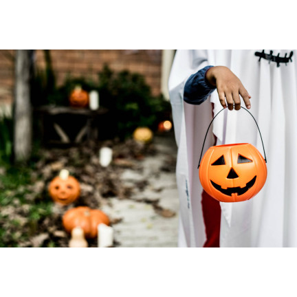 HL33 WIADERKO POJEMNIK  DYNIA NA CUKIERKI DUŻE HALLOWEEN SŁODYCZE