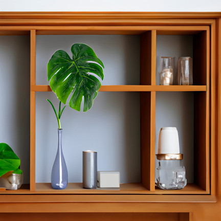 CV13754 GAŁĄZKA KWIATOWA SZTUCZNA MONSTERA LIŚĆ MONSTERY