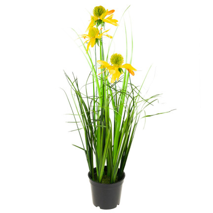 CV15393 SZTUCZNA TRAWA RUDBEKIA RUMIANEK DEKORACYJNA FEJKA