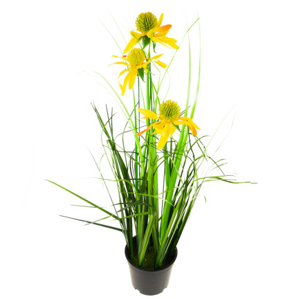 CV15393 SZTUCZNA TRAWA RUDBEKIA RUMIANEK DEKORACYJNA FEJKA