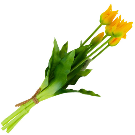 CV17691-3 TULIPANY TULIPAN BUKIET PAPUZIE GUMOWANE 5SZT JAK ŻYWE