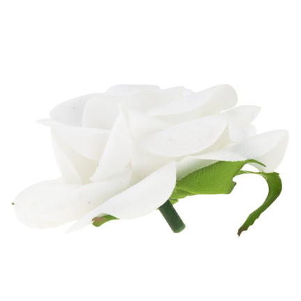 CV23968-1 RÓŻA WYROBOWA WELUROWA GŁÓWKA KWIATOWA REALISTYCZNA DO FLOWERBOXÓW STROIKÓW