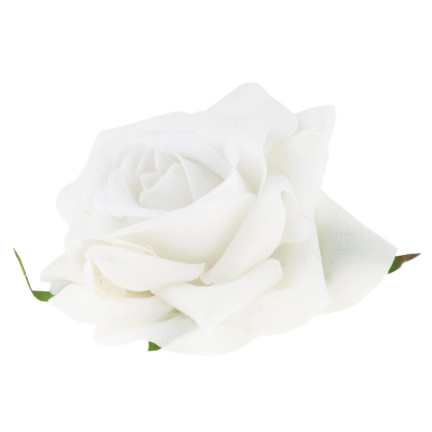 CV23968-1 RÓŻA WYROBOWA WELUROWA GŁÓWKA KWIATOWA REALISTYCZNA DO FLOWERBOXÓW STROIKÓW