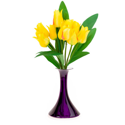 CV26811-8 TULIPAN DUŻY BUKIET TULIPANÓW X9 SZTUCZNE KWIATY TULIPANY W BUKIECIE SILIKO