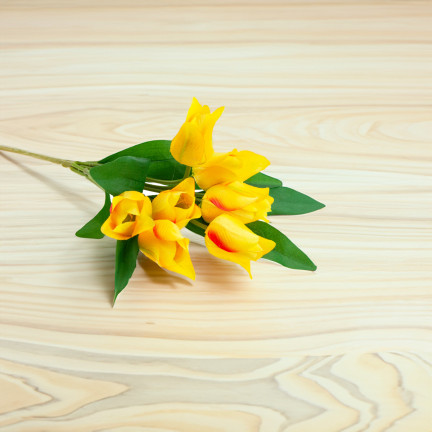 CV26811-8 TULIPAN DUŻY BUKIET TULIPANÓW X9 SZTUCZNE KWIATY TULIPANY W BUKIECIE SILIKO